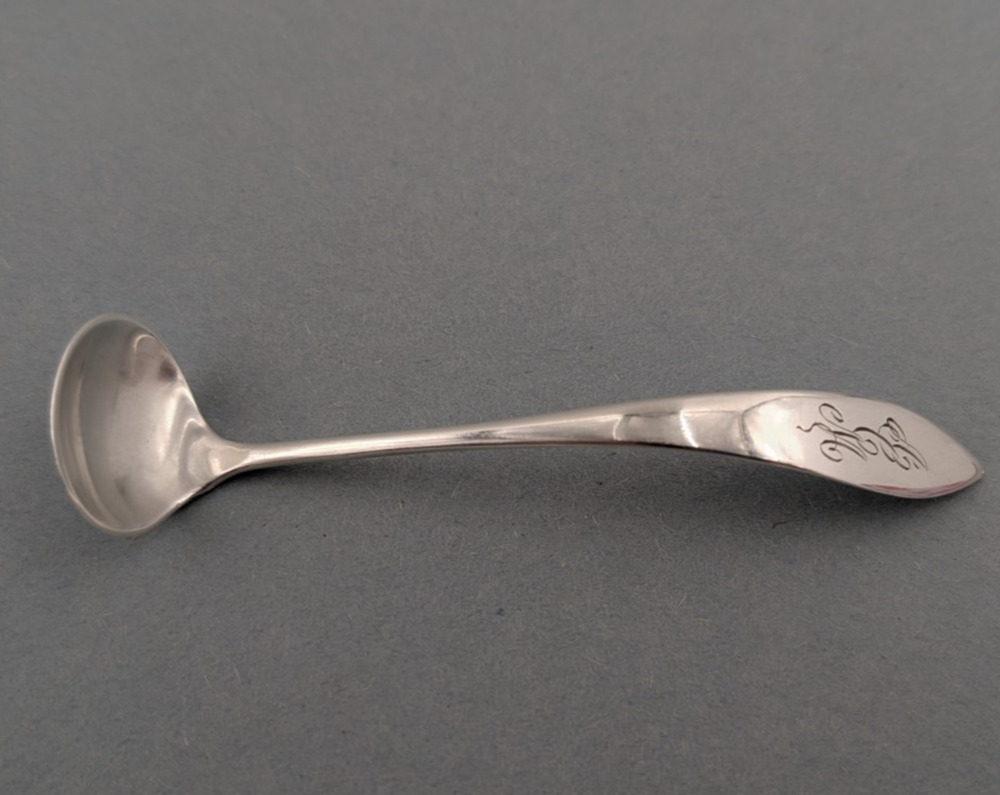 Frank Whiting Sterling Silver Mustard Ladle 3-3/4" Monogramed